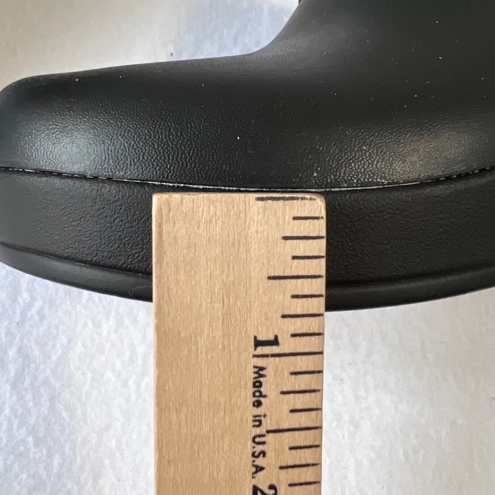 Crocs Sarah Dual Clog Womens Size 8 Black Buckle Platform Heel 203631 Chunky - Picture 7 of 8